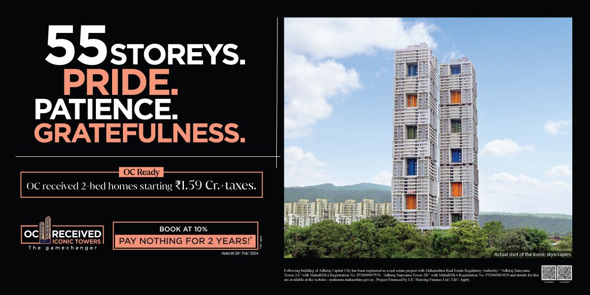 Discover Your Dream 3 BHK in Kharghar at Adhiraj The Capital Tower