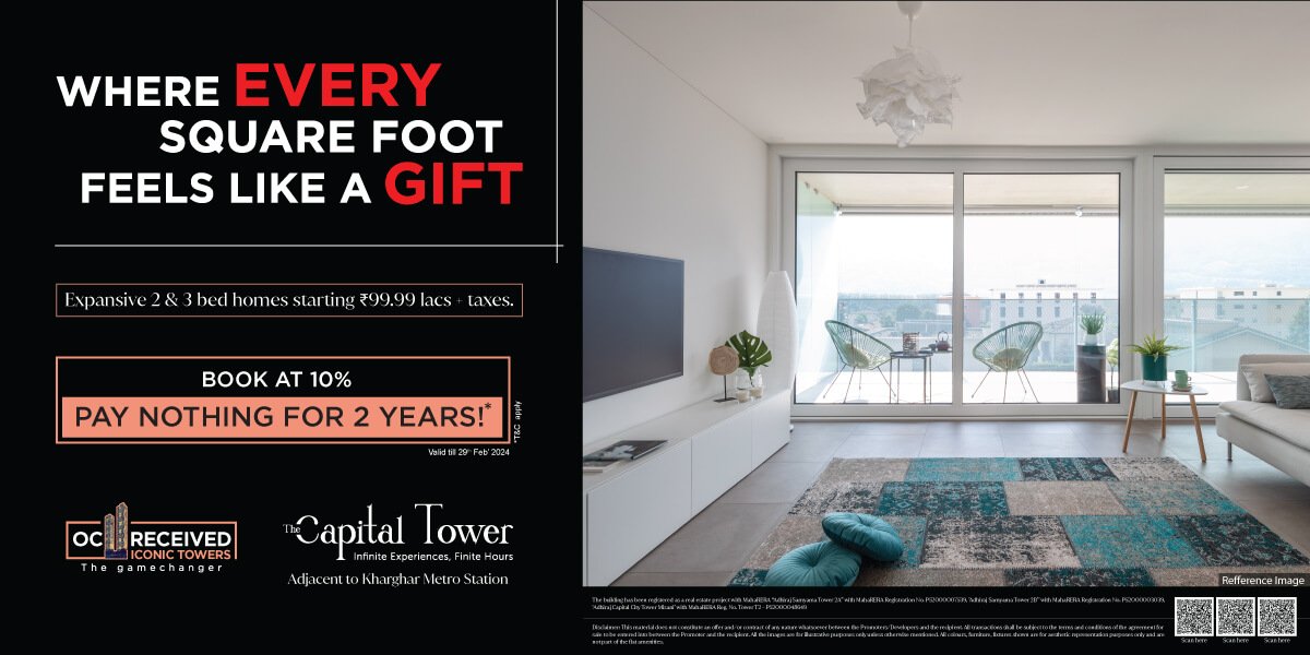 Your Dream Home: 2 BHK in Kharghar at The Capital Tower